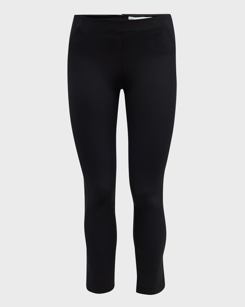 Veronica Beard Zip-Back Scuba Leggings