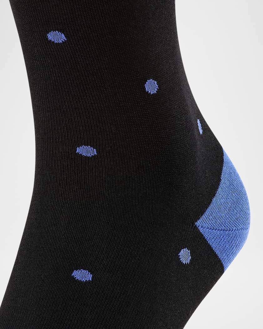 Cotton-Nylon Dot Ankle Socks