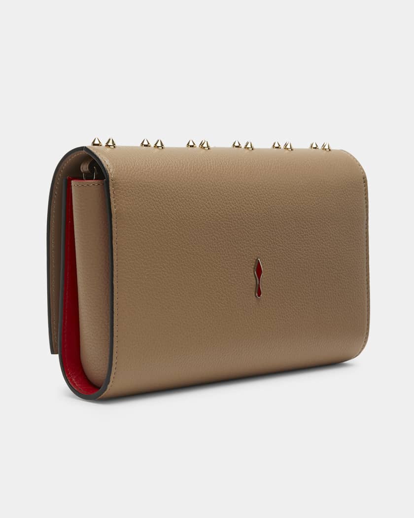 Christian Louboutin Paloma Clutch in Leather with Loubinthesky
