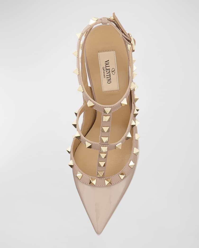 Rockstud 100mm Slingback High-Heel Pumps