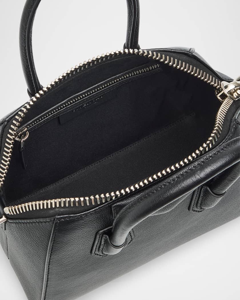 Antigona Mini Top Handle Bag in Grained Leather