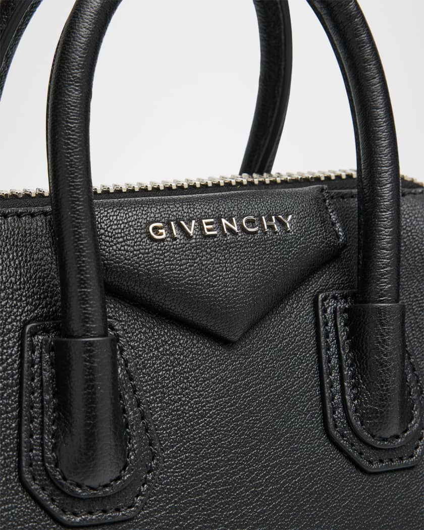 Antigona Mini Top Handle Bag in Grained Leather