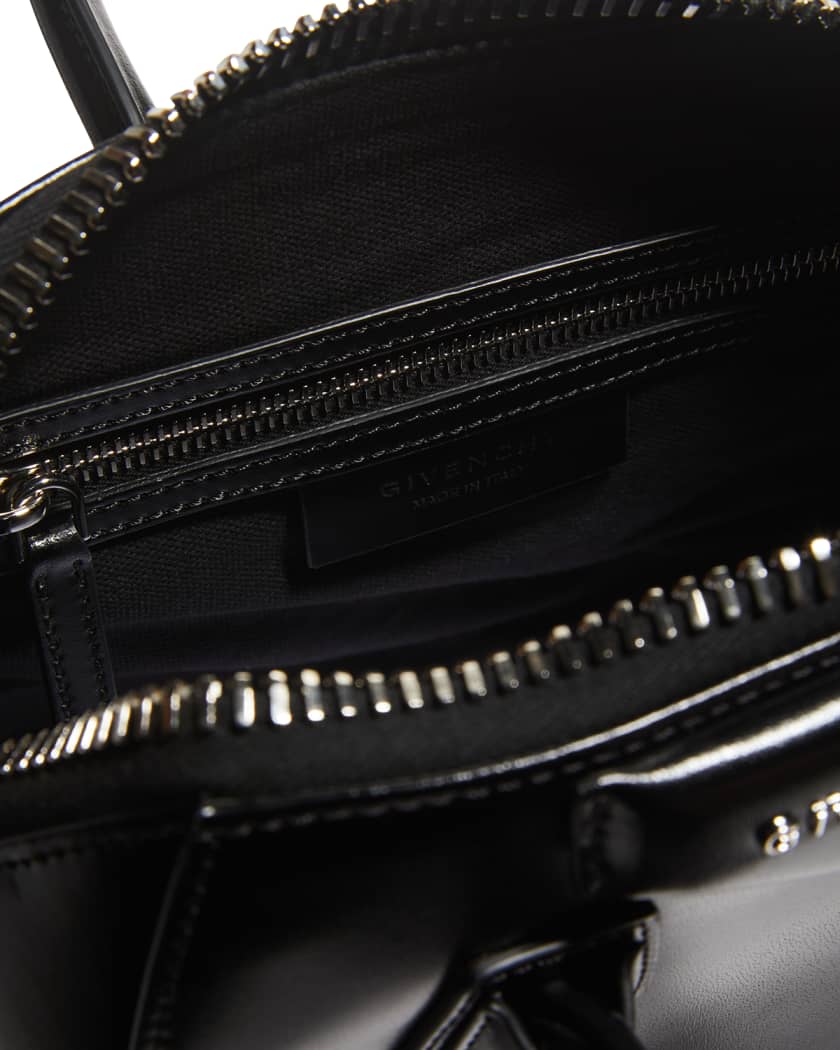 Antigona Mini Top Handle Bag in Box Leather