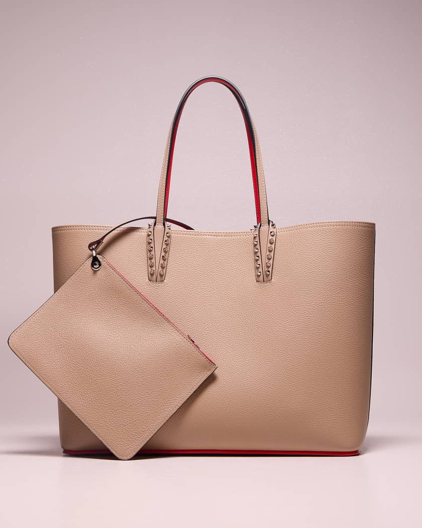 Christian Louboutin Cabata Tote in Grained Leather Neiman Marcus
