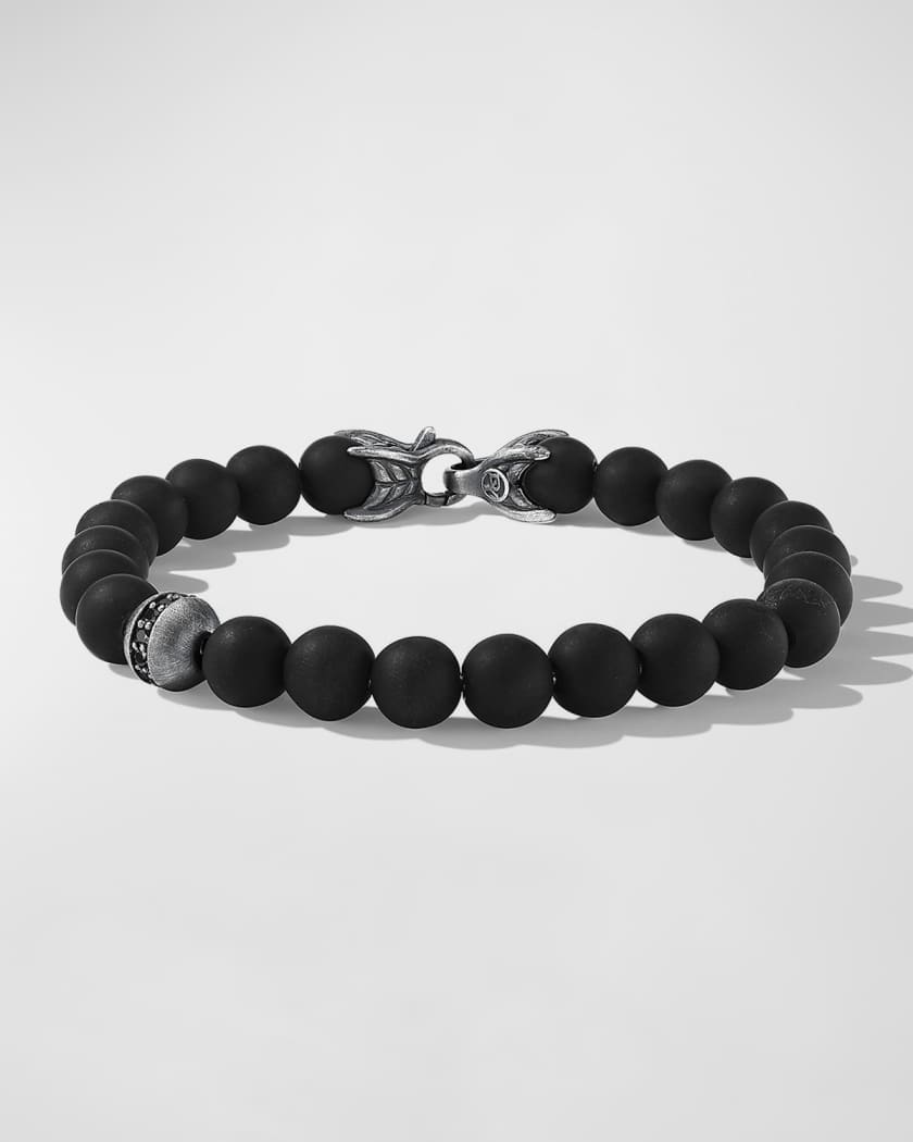 David Yurman Men's Two-Row Spiritual Beads Bracelet