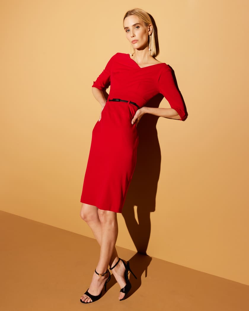 Jackie 3/4-Sleeve Sheath Dress