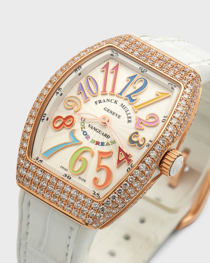 Franck muller sales rose gold diamond