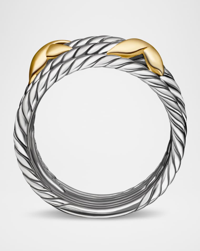 David yurman double x crossover ring with diamonds hotsell