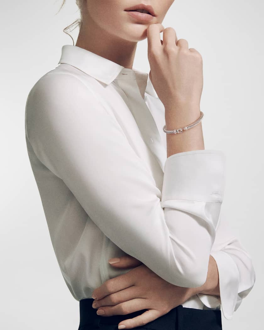 Cable Buckle Bracelet with Diamonds