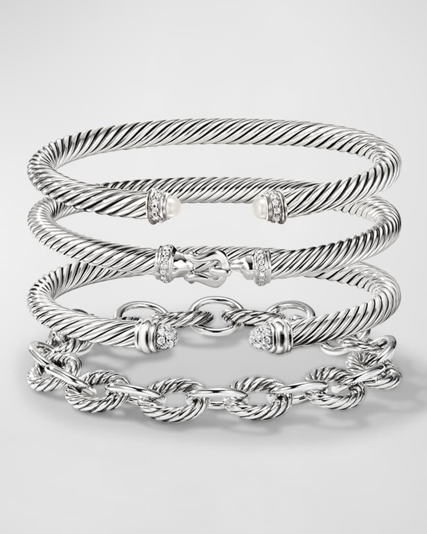 Oval Link Chain Bracelet in Silver 10mm
