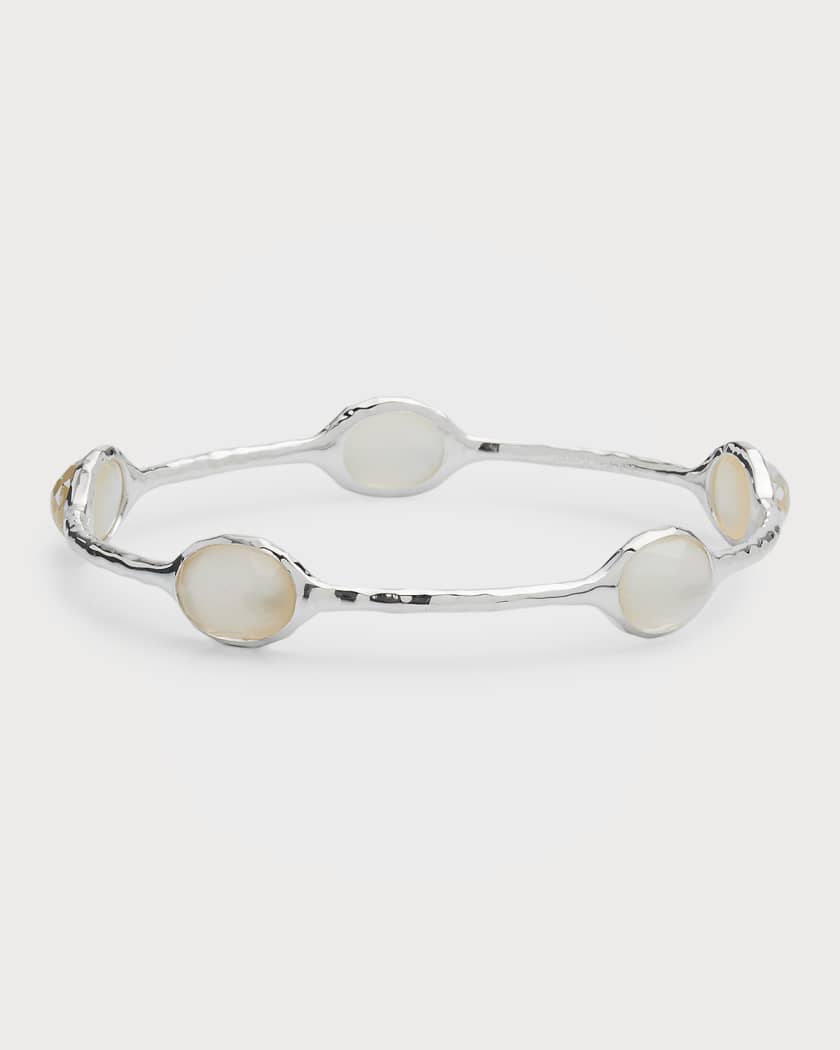 IPPOLITA 5-Stone Bangle in Sterling Silver