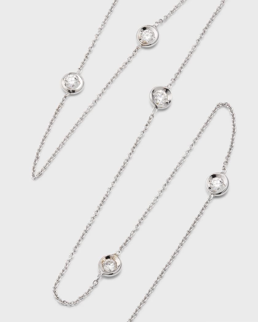 Roberto coin 18k gold diamond station necklace top