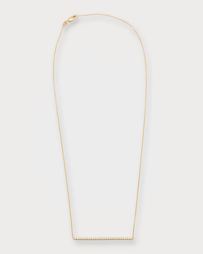 Roberto coin diamond bar outlet necklace