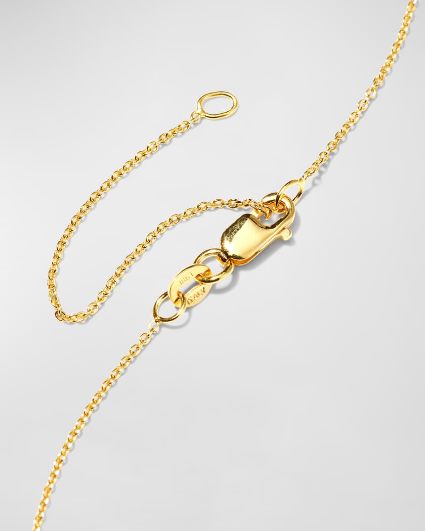 Louis Vuitton 18k Yellow Gold Diamond Signature Necklace – I MISS