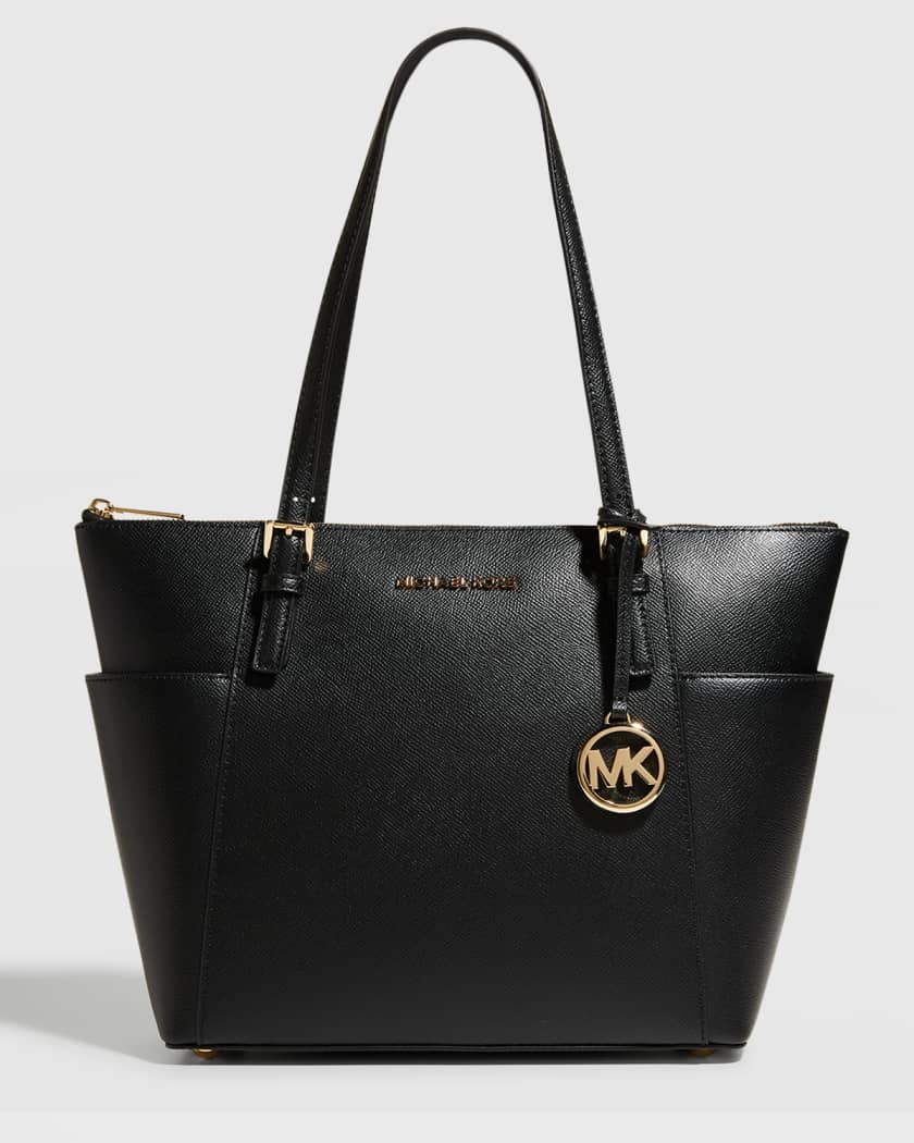 Michael Kors Jet Set Travel Large East West Leather Tote Bag : Clothing,  Shoes & Jewelry 