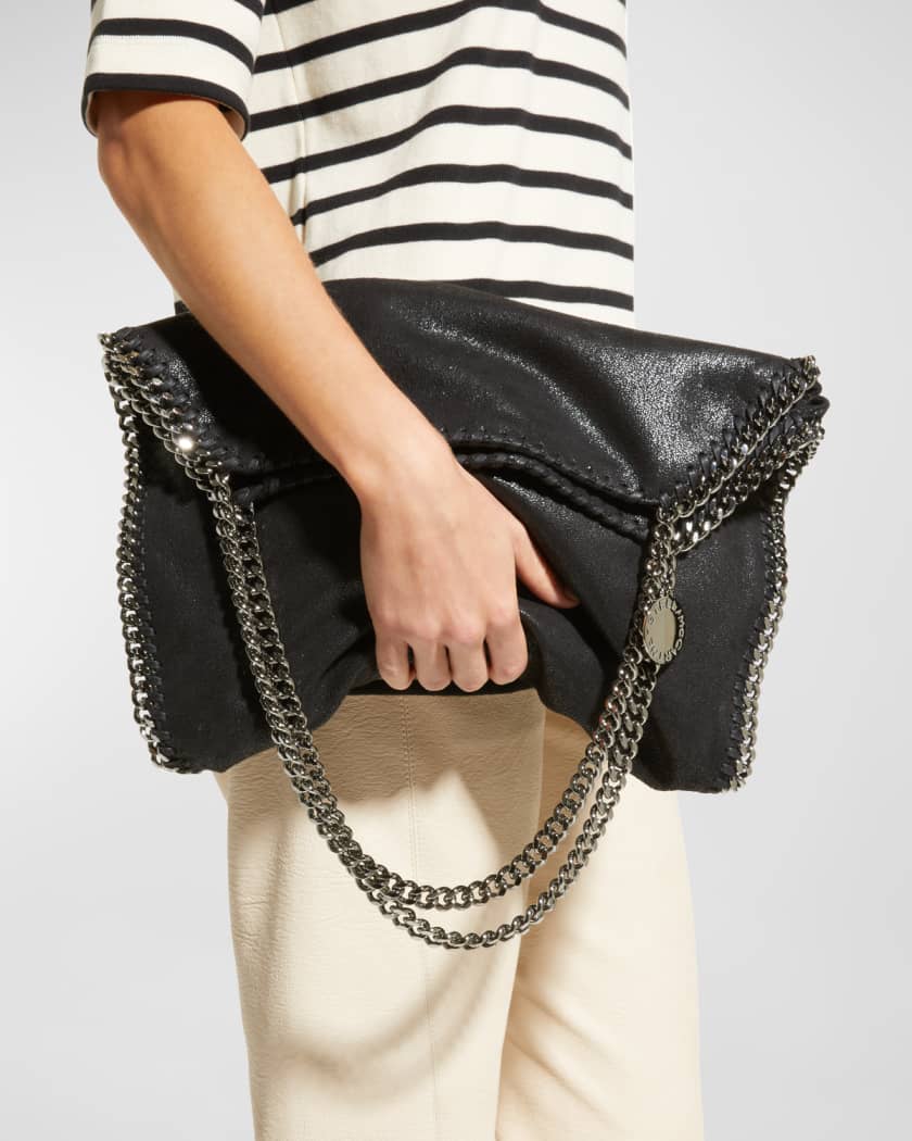 Women Black Falabella Mini Tote Bag