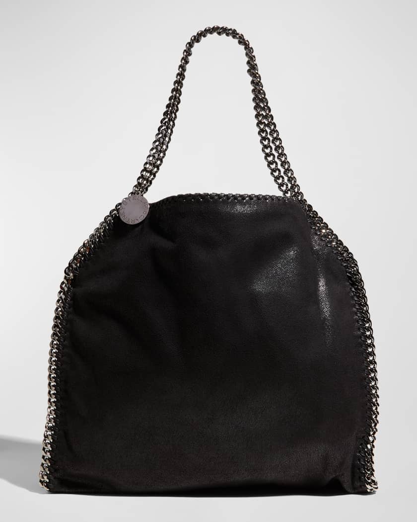 Stella McCartney Stella Logo Faux-Leather Tote Bag - Black