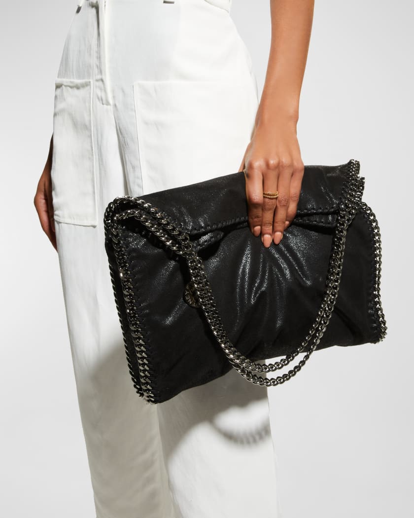 Women Black Falabella Mini Tote Bag