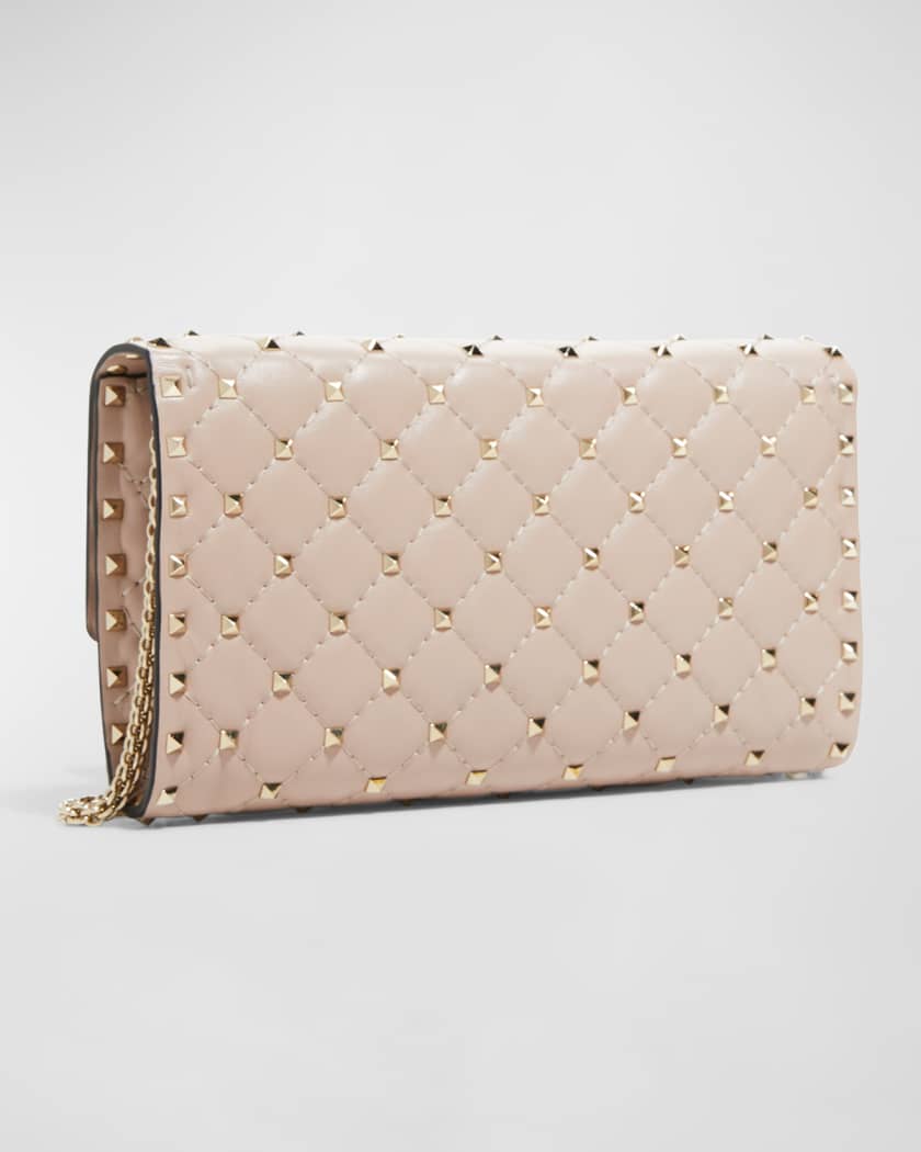 Valentino Garavani Quilted Rockstud Spike Chain Shoulder Bag