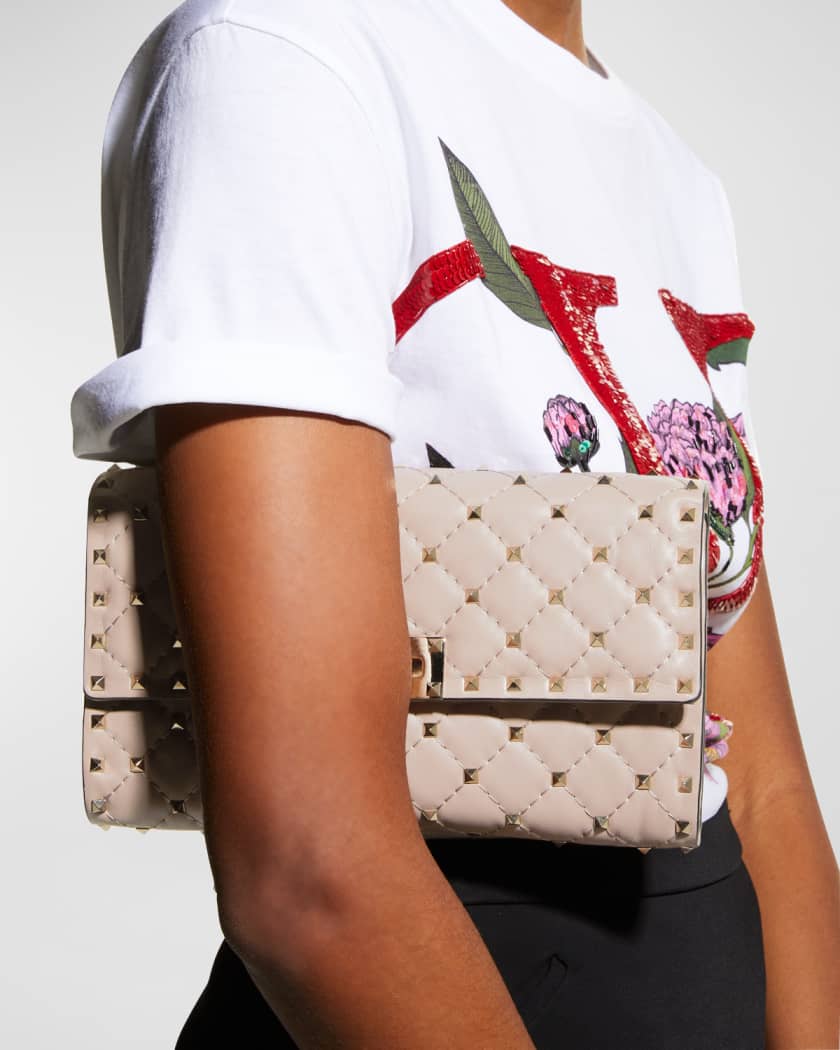 Valentino Garavani Quilted Rockstud Spike Chain Shoulder Bag Neiman Marcus