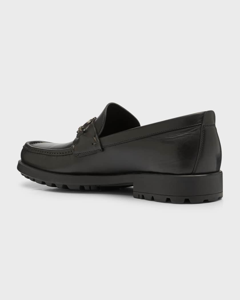 Men's David Leather Lug-Sole Loafers