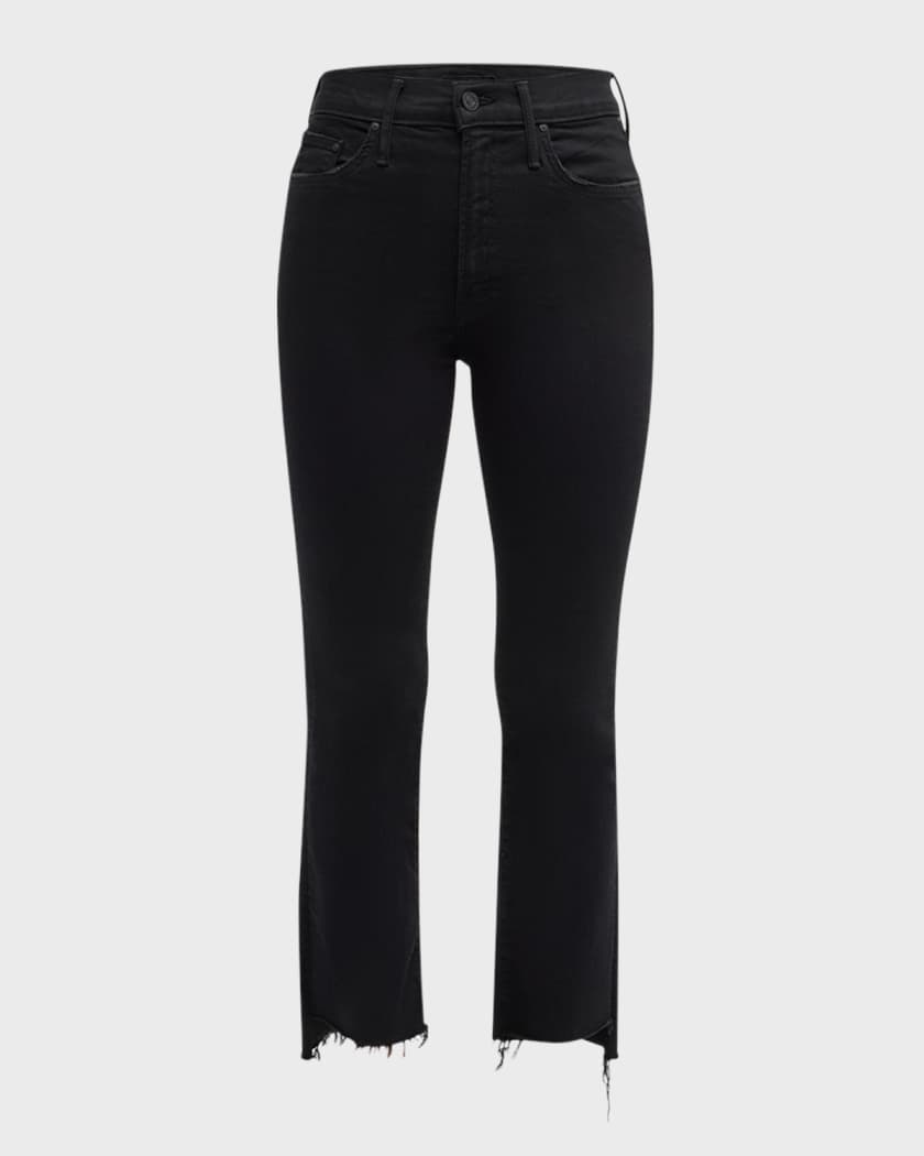 MOTHER Insider Crop Step Fray Jeans | Neiman Marcus