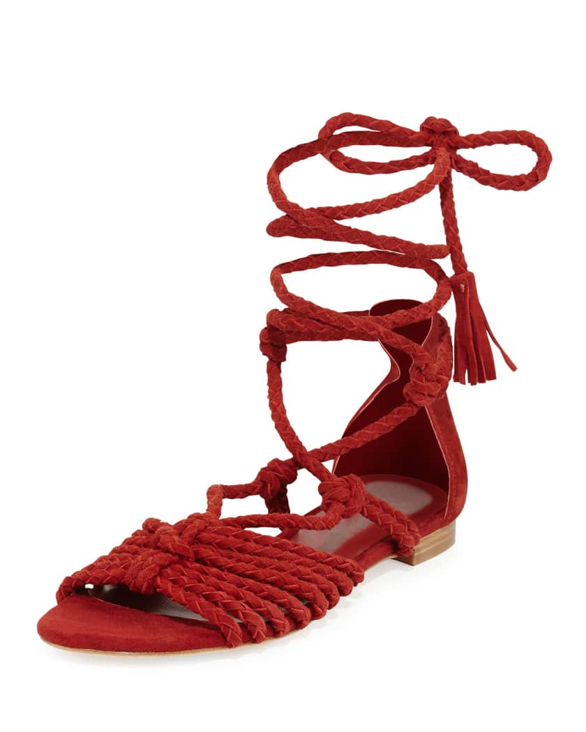 Neiman marcus flat sandals cheap