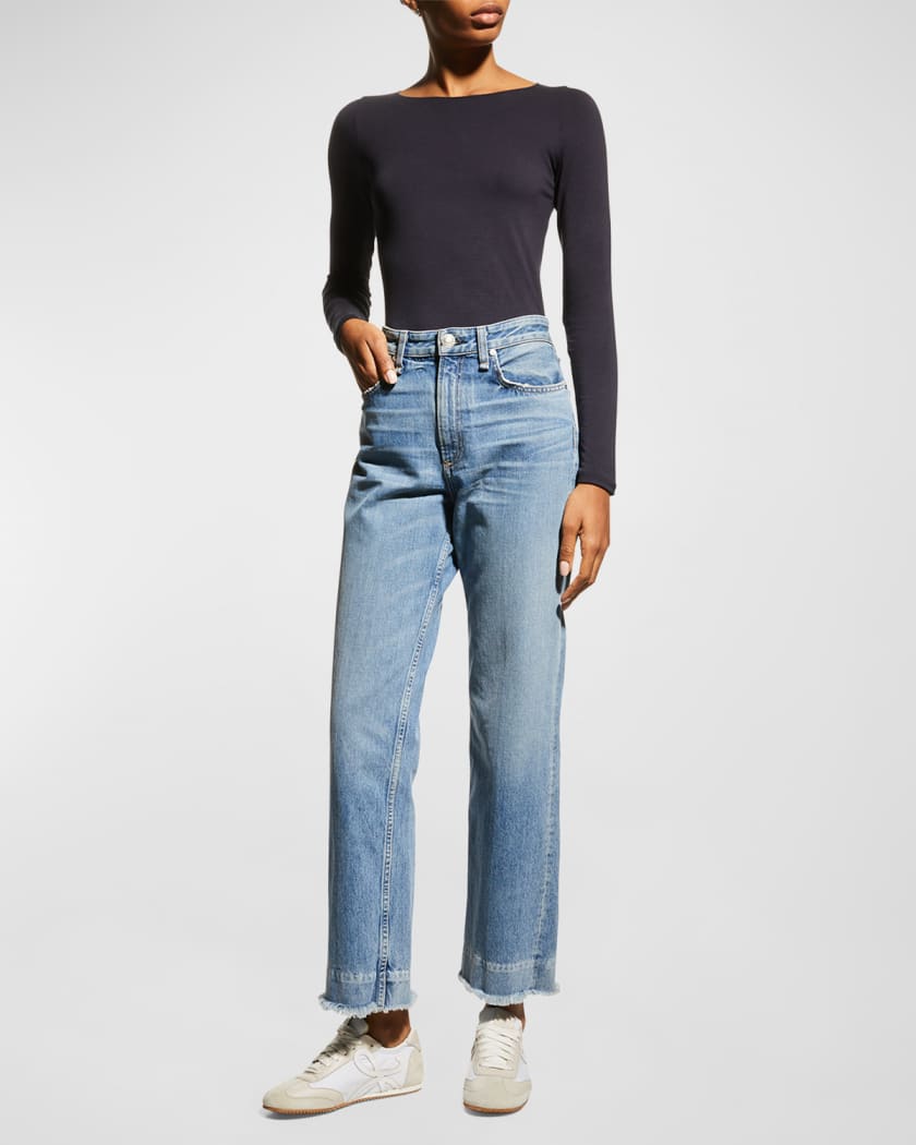 Soft Touch Marrow-Edge Long-Sleeve Top