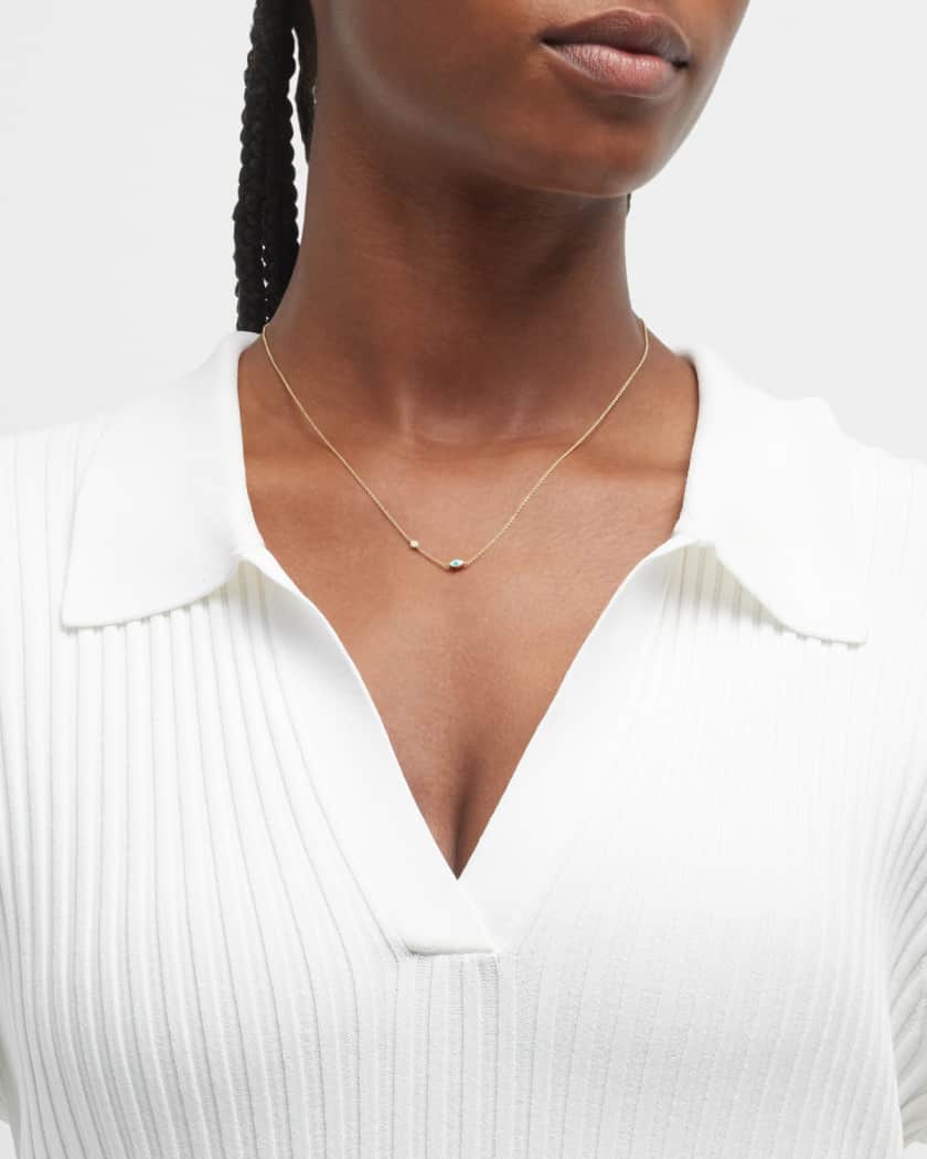 9ct gold sales evil eye necklace