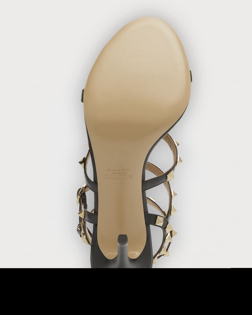 Valentino garavani rockstud 105mm caged leather sandals hotsell