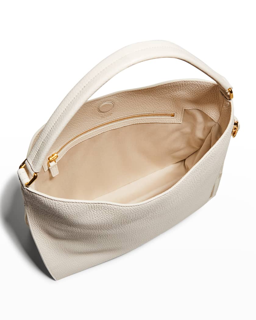 Tom Ford Mini TF Grain Leather Hobo Bag, Silk Taupe, Women's, Handbags & Purses Hobo Bags