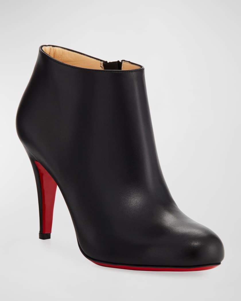 Christian Louboutin Belle Leather Red-Sole Ankle Boots - PRE OWNED