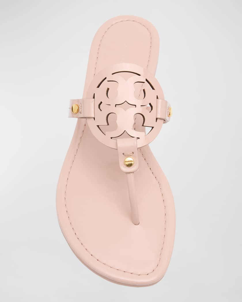 Tory Burch Miller Soft Medallion Thong Sandals In Hot Pink