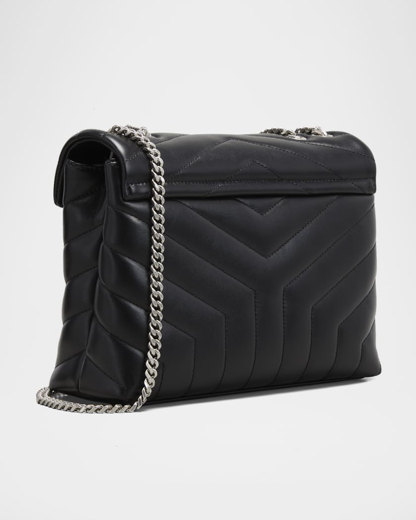 Loulou Small YSL Shoulder Bag in Quilted Leather