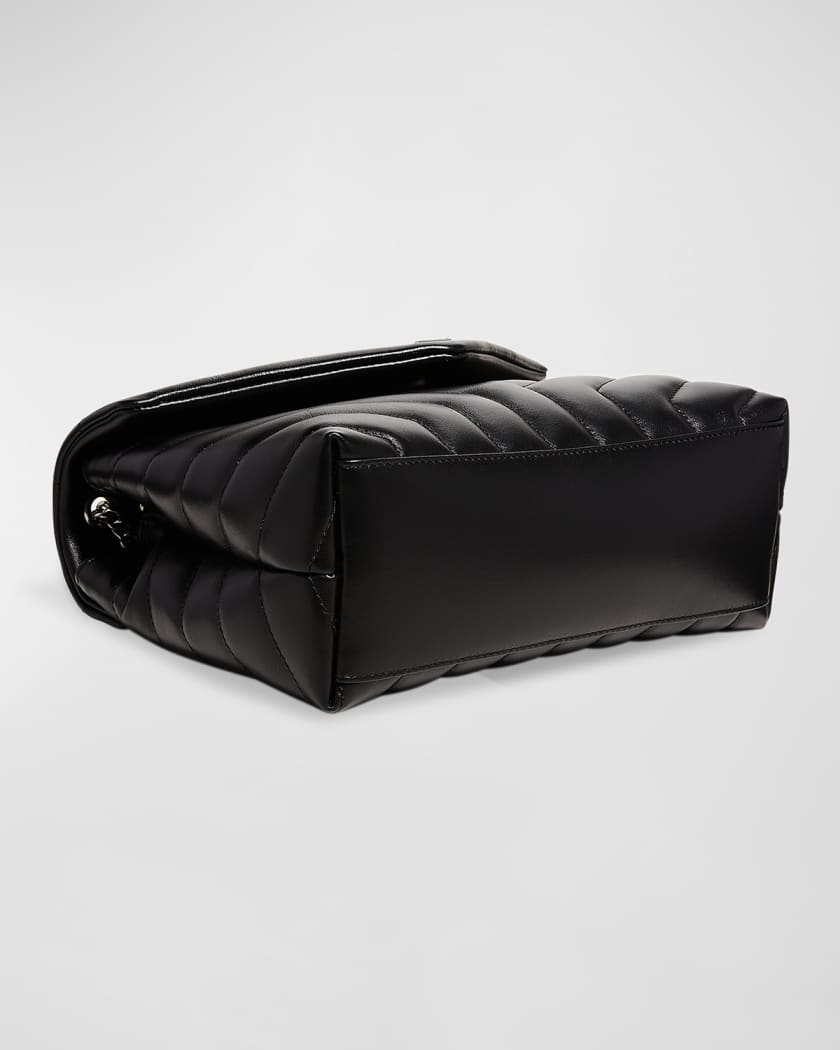 Yves Saint Laurent, Bags, Saint Laurent Loulou Medium Ysl Matelasse  Calfskin Flaptop Shoulder Bag