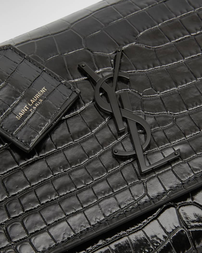 Ysl croc sale sling bag