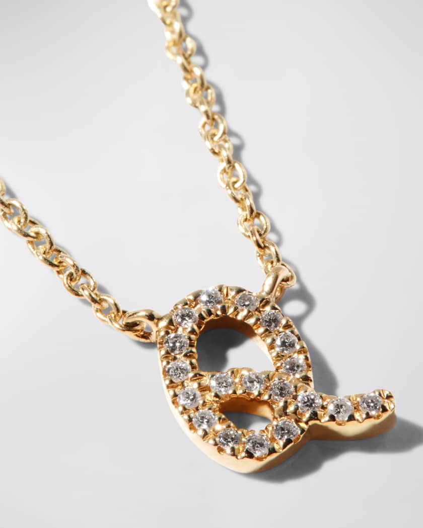 Diamond Initial Pendant Necklace