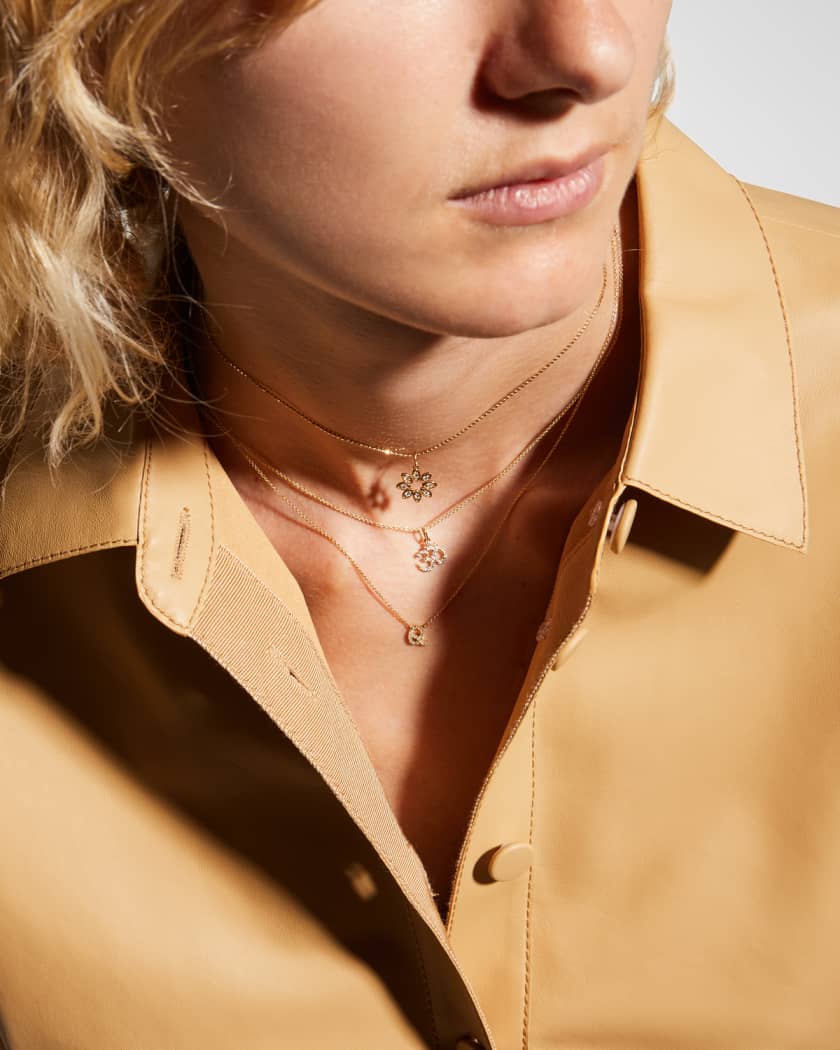 Diamond Initial Pendant Necklace