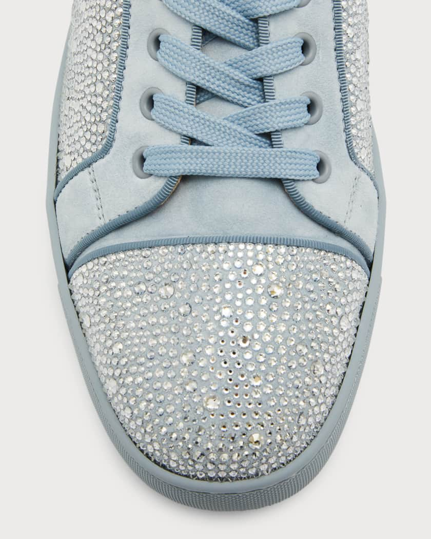 Shop Christian Louboutin LOUIS Suede Studded Plain Logo Sneakers by  NORTH-BRIDGE