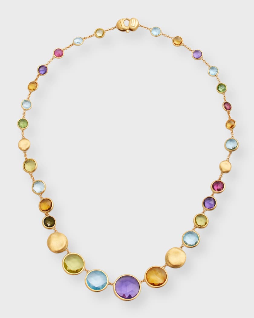 Marco Bicego 18k Jaipur Graduated Mixed Gemstone Necklace | Neiman