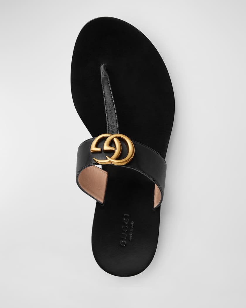 Flat Marmont Leather Thong