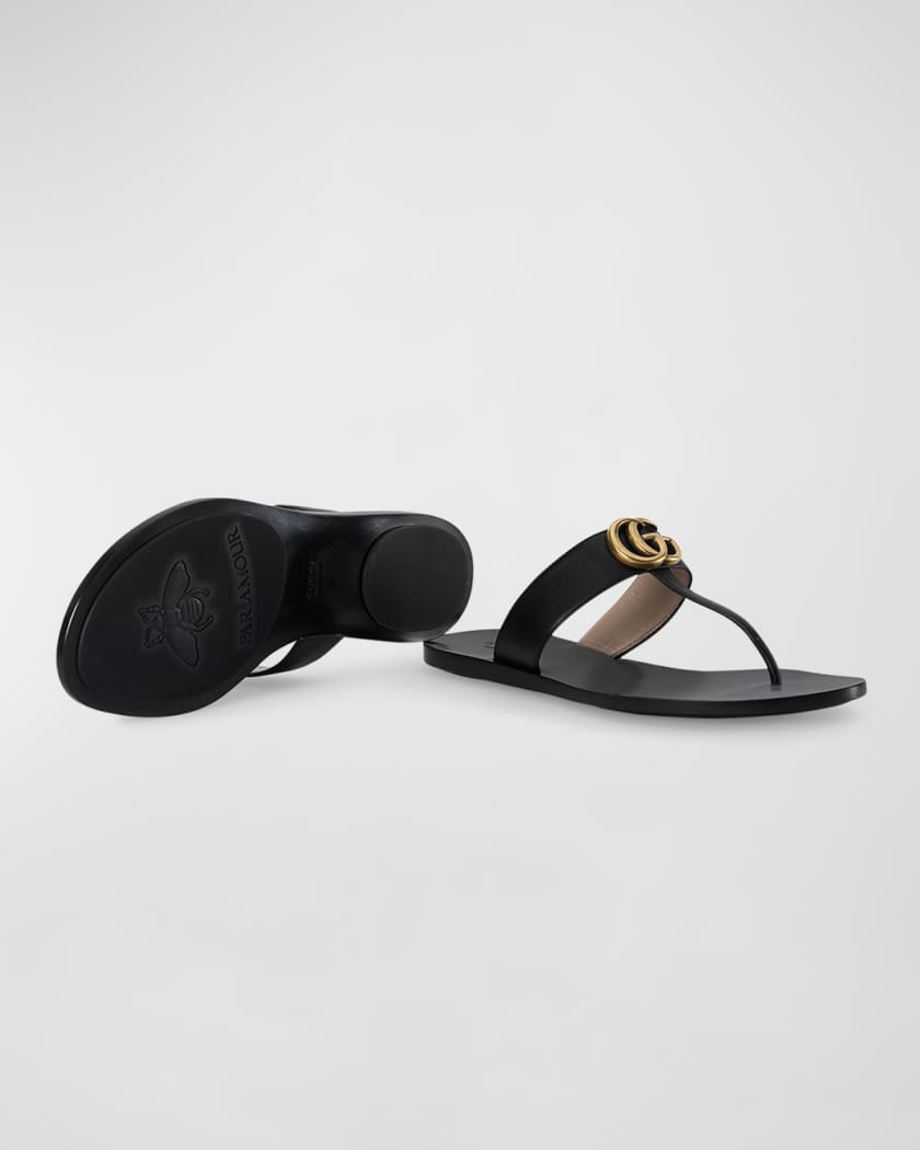 Flat Marmont Leather Thong