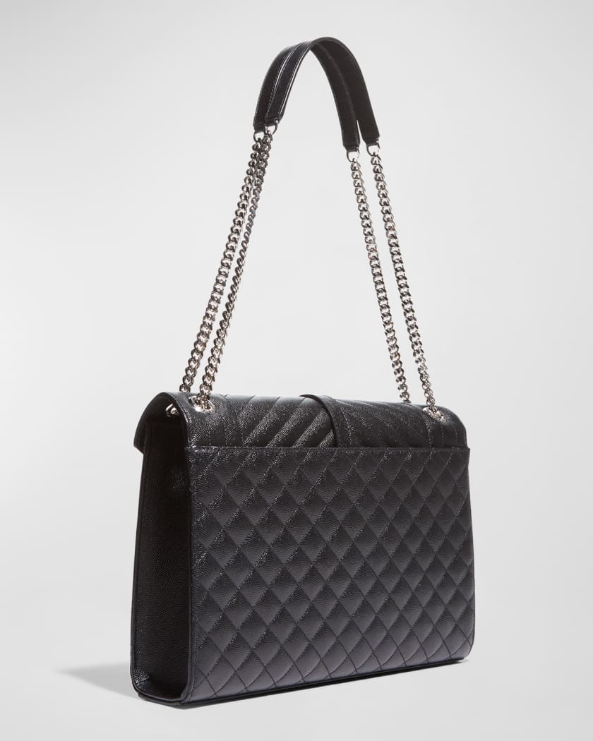 Yves Saint Laurent (YSL) Large Grey Envelope Bag (RRP £2,400)