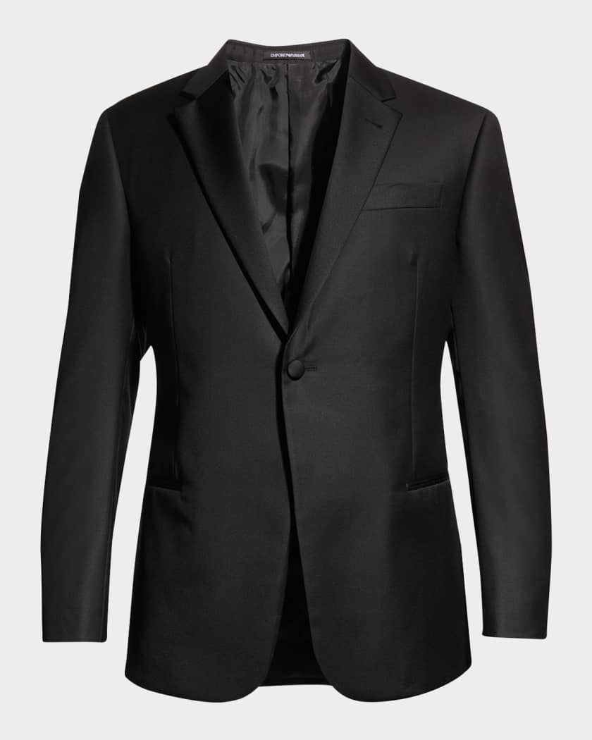 Emporio Armani Super 130s Wool Two-Piece Tuxedo | Neiman Marcus