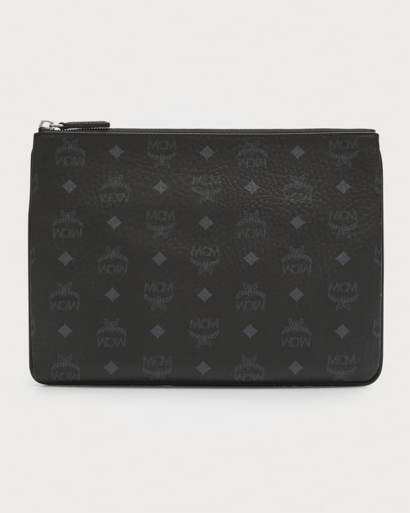 MCM Aren Crossbody Pouch in Monogram Leather