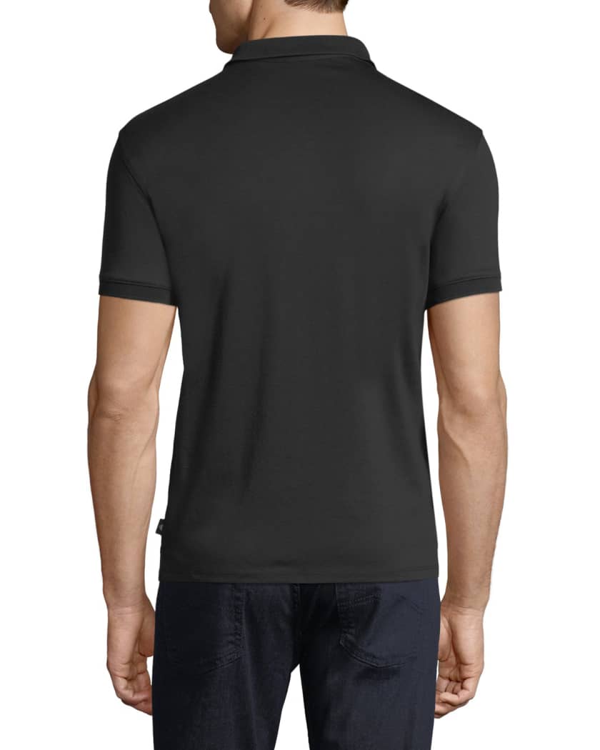 Emporio Armani Basic Textured Polo Shirt | Neiman Marcus