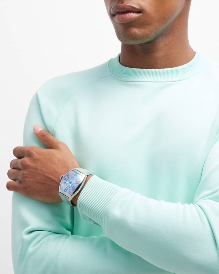 Men's Stainless Steel Crazy Color Dreams Watch, Light Blue