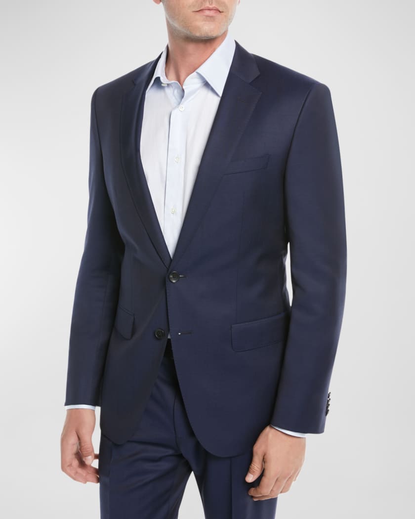 BOSS - Slim-fit suit in wool, silk and stretch