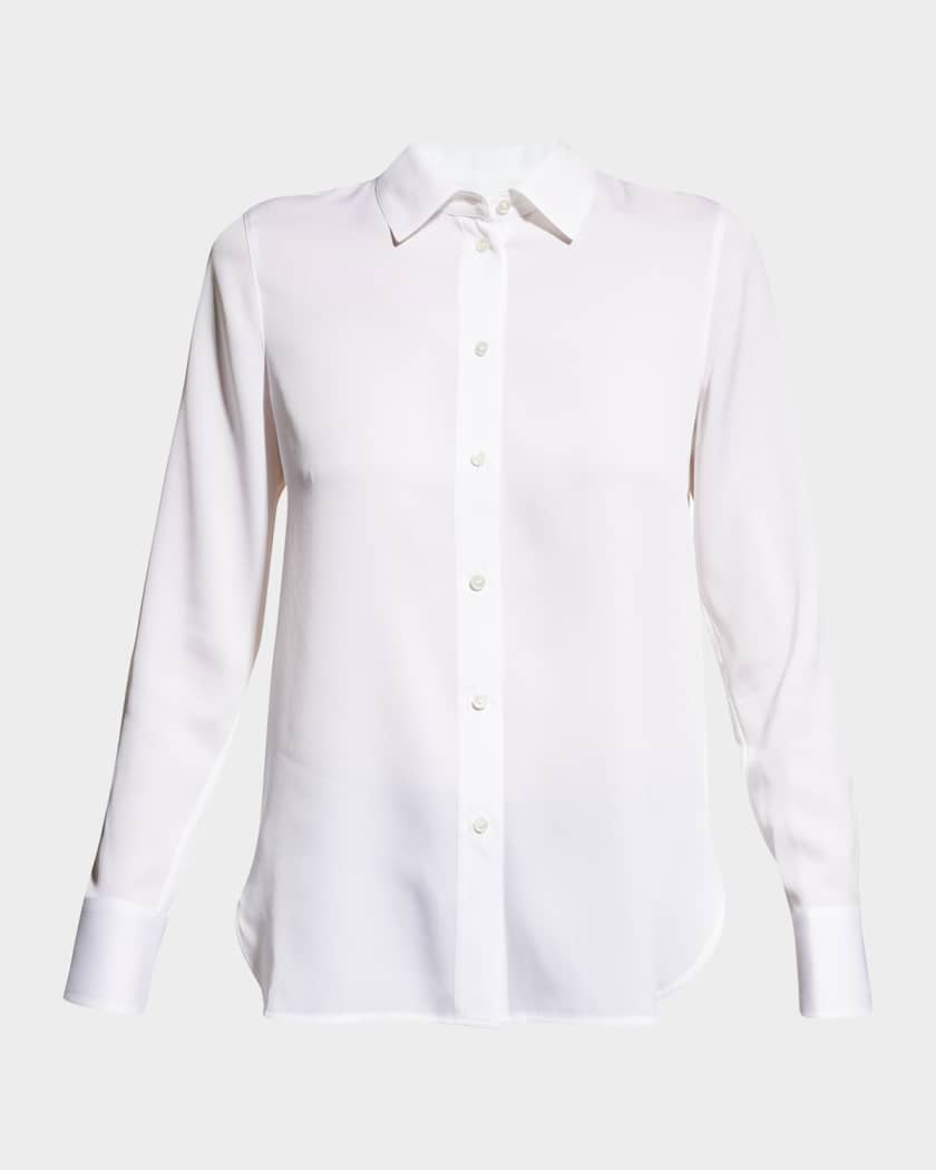 White long sleeve blouse deals