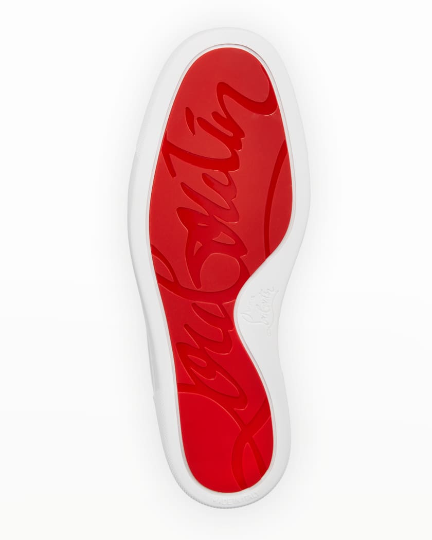 Christian Louboutin Men s Louis Junior Leather Red Sole Sneakers